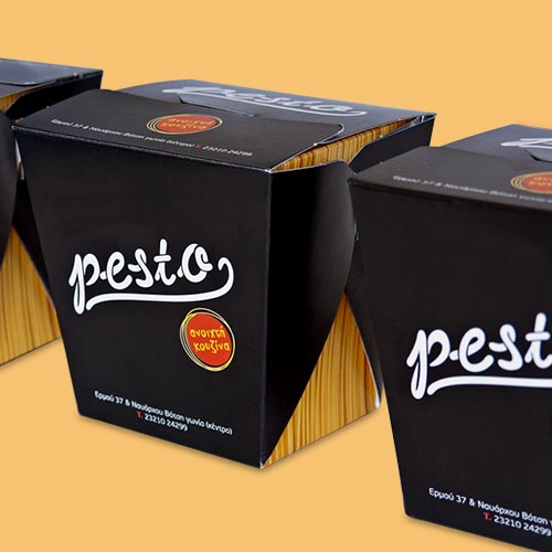 Pesto σχεδιασμός συσκευασίας Σέρρες Λιθογραφική